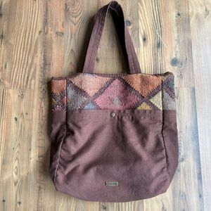 Alternative Brown Recycled Rug Tote Bag